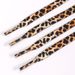 Small White Shoes, Black Colored Shoelaces, Flat Basketball Shoes, Men's And Women's Canvas Shoes With Ropes, Yellow Leopard Print Sports Shoes_vogvips.com
