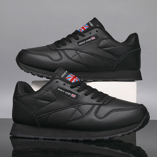 New Spring Autumn Waterproof Walking Non-Slip Cushioning Casual Leather Sports Men's Tennis Shoes_vogvips.com