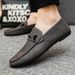 Euro Step High-end Slip-on Fashion Leather Formal Men's Loafers Korean Style Casual Shoes_vogvips.com
