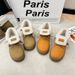 Thick Soled, Height Increasing, And Flanged Martin Boots For Women In Winter , New Style With Added Fleece,_vogvips.com