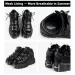 2023 NEW Punk Style Women Lace-Up Heel Height 6Cm Platform Shoes Gothic Ankle Rock Boots Metal Decor Woman Sneakers_vogvips.com