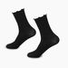 Spring and summer thin white wood ear edge pile socks Japanese JK socks women's Lolita Mary Jane shoes lace mid tube socks_vogvips.com