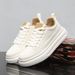 Men's Summer White Platform Sneakers Versatile Lightweight Breathable Soft Soled Casual Trendy X10_vogvips.com
