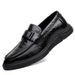 Autumn Casual Leather Versatile Business Korean British Style Youth Trend Loafers Men's Driving Shoes_vogvips.com