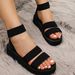 Cross-border Hot-selling Women's Thick-soled 2026 New European And American Style One-strap Heeled Height-increasing_vogvips.com