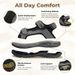 FitVille Mens Sandal Wide Toe Box Walking Athletic For Men With Arch Support Cushion Slip-Resistant Beach Sandals_vogvips.com