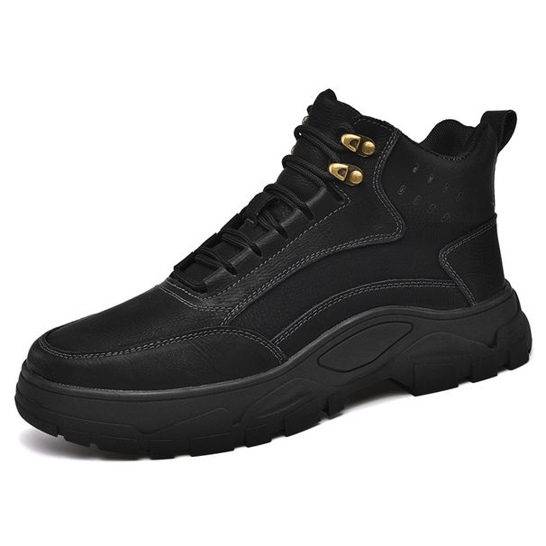 Martin Boots Men's High-top Shoes Platorm Short Boots Sports Denim Leather Boots_vogvips.com