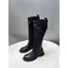 Genuine Leather Over-the-Knee For Women 2025 New Spring And Autumn Flat Long High Tube Riding Slim Boots_vogvips.com