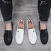 Men’s Shoes Summer New Style Tods Shoes Men's Casual Business Lazy Leather Shoes Fashion Trend Breathable Hollow Loafers Men_vogvips.com