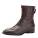 Sheepskin In Stock, Available Immediate Delivery, Chunky Heel Short For Women, Autumn And Winter 2026 New Leather High_vogvips.com