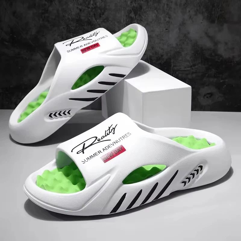 2026 New Massage Indoor And Outdoor Sandals Beach Casual Shoes Comfortable Soles Men's Slippers Large_vogvips.com