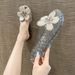 Cross-border High-end Diamond Flower Transparent Crystal Slippers For Women, Jelly Hollow Single Shoes, Women's Summer_vogvips.com