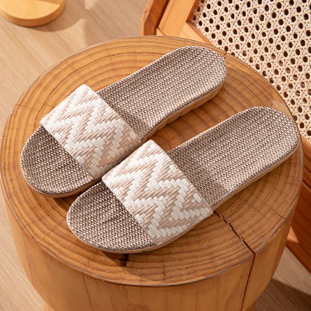 Summer Linen Slippers Women Home Floor Anti-slip Slides Ladies Comfortable Slippers Flat Shoes Female Zapatos Mujer_vogvips.com