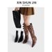Women's Shoes Autumn New Style Belt Buckle Inner Heightening High Tube Slim Sexy Riding Two Wear Knight Trouser Boots Martin Women's Boots_vogvips.com
