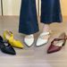 French-style Pointed-toe Mary Jane Shoes With Internal Height Increase Side Cutouts Women, Versatile Spring And_vogvips.com