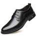 Autumn New Slip-On Business Wear-Resistant Breathable Lace-Up First Layer Cowhide Formal Men's Shoes_vogvips.com
