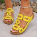 Large Size Roman Style Women's Sandals Open Toe Beach Slippers Summer Wedges Comfortable Outdoor Slip-On Shoes For Women_vogvips.com