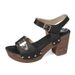 Women's Shoes Square Heel Metal Buckle Sandals Summer Rivet Beach Women's Shoes_vogvips.com