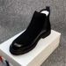 European Warm Series Black Martin Boots Men, High Top, Breathable, Lightweight, Versatile, Korean British Style, Casual Leather Shoes For Men_vogvips.com