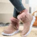 Womens Synthetic Suede Zipper Shoes Snow Warm Fur Plush Winter Platform Foot Boots Womens Botas De Mujer 240904_vogvips.com
