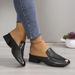 Lazy Half Slipper For Women, Thick Heel, 2025 New Summer Outdoor Flat Shoe, Fahionable Fih Mouth Soft Leather_vogvips.com