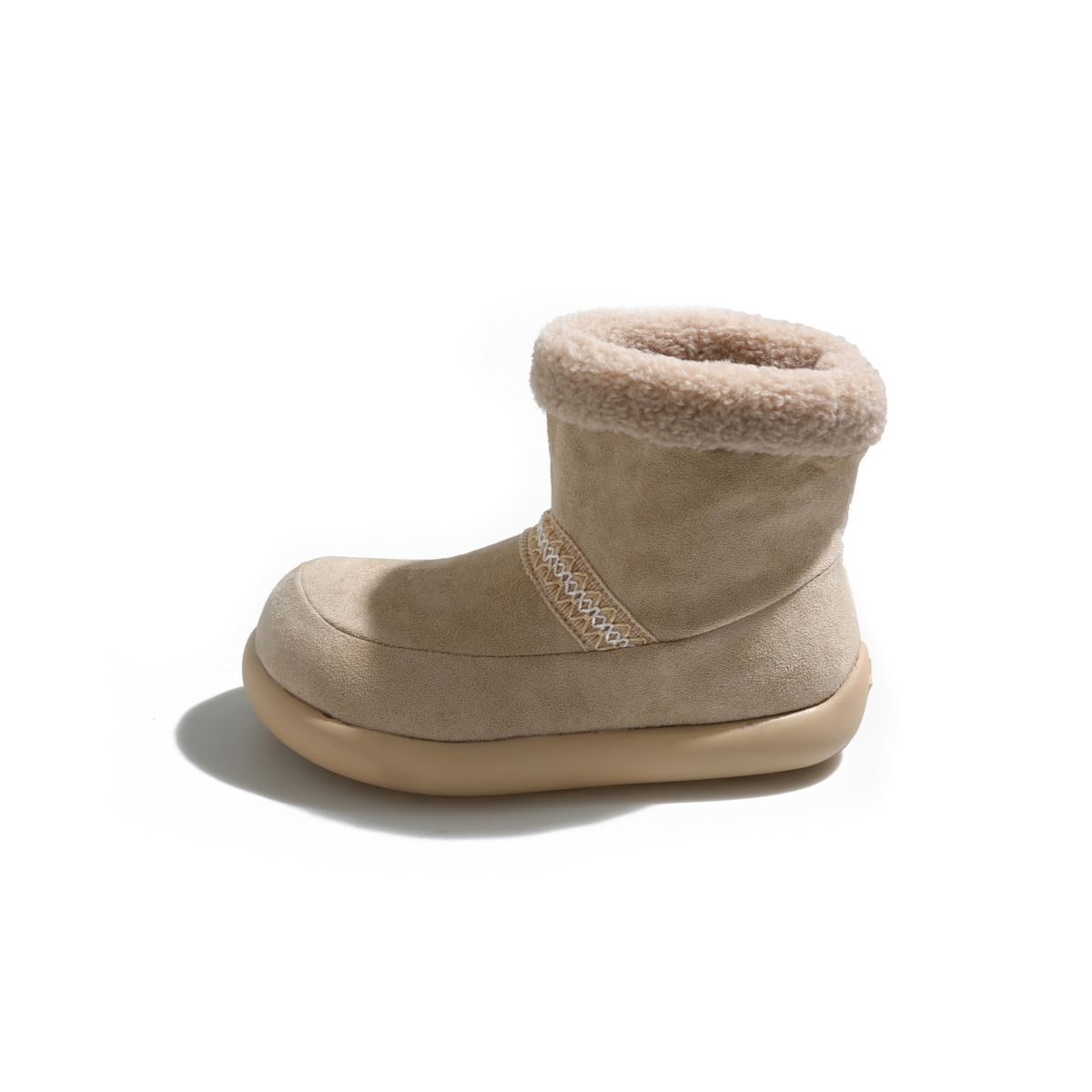 Ethnic Style Casual Snow For Women Autumn New Fashion Versatile Outdoor Wear Fleece-Lined Comfortable Short Tube_vogvips.com