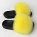 Fox For Women Luxury Designer Sandals On Summer Furry Slippers Flip Flops Shoes Outdoor Raccoon Fur Slides_vogvips.com