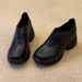 Women's Shoes New Autumn/winter Style Retro Inspired Chunky Heel 8cm Genuine Leather Slip On Shoes._vogvips.com