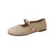 Chunky Heel Mary Jane Women's Loafers 2025 Spring Summer New Sole Lazy Soft Leather Single Flat Grandma Shoes_vogvips.com