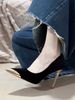 Elegant Black Suede Metal Stiletto Heels For Women - Pointed Toe Dress Pumps With High Heel For Party & Office_vogvips.com