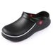 Black Non-slip Kitchen Shoes Work Labor Shoes Waterproof And Oil Proof Cook Shoes_vogvips.com