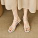 High-End Thin Heel For Women 2024 Summer New Fashion Rhinestone One-Strap Roman Sandals_vogvips.com