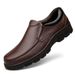 Euro Step 2019 New Men's Leather Low-top Men Loafers Soft Sole Large Size Dad Shoes_vogvips.com
