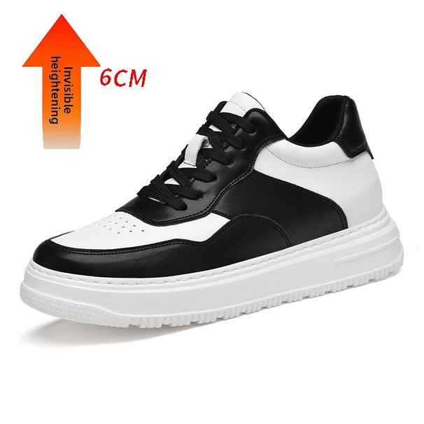 Invisible Inner Heightening Men's Shoes Breathable Sports Shoes Heightening Shoes Little White Shoes Casual Board Shoes_vogvips.com