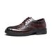 Euro Step 2025 New Brogue British Business Formal Genuine Carved Casual Leather Men's Shoes_vogvips.com
