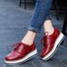 Spring And Autumn Genuine Leather Thick Soled Korean Edition Casual Fashion Versatile Student Women's Singles Shoes 2D3_vogvips.com