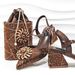 Women’s Shoes Women's high heeled pointed shoe and bag set Diamond flower embellishment Exquisite hot diamond bucket bag Party and daily wear_vogvips.com