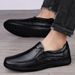 Old Man's Head, Le Fu Shoe Toe Layer, Cowhide For Men, Middle-aged And Elderly, One Foot Casual Shoes, Soft Soled Men's_vogvips.com