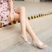 Korean Style New Fresh Girl High Heels Sexy Crystal Daily Streetwear Internet Celebrity Sandals Huidong Women's Shoes_vogvips.com