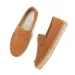 Unisex Black Suede Espadrille Loafers Slip On For Smart Casual Daily Office Wear_vogvips.com