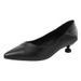 wangjia Wangjia Black High Heels Women Comfortable Versatile Elegant Soft Leather Suitable For Flight Attendants_vogvips.com