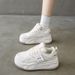 Little White Shoes Female Student Versatile Casual Trendy Shoes Platform Fashion Board Shoes_vogvips.com