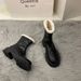 Fleece-Lined Warm Thick Heel Height-Increasing Cotton Shoes For Women 2025 Autumn Winter New Fashion Casual Versatile_vogvips.com