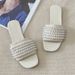 New-Style Pearl Flat Sandals Women, 2026 New Summer Model, High-End Beaded Casual Slippers For Outdoor Wear_vogvips.com