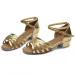HROYL Latin Dance For Women Girls Shoes Heeled Sale Promotion 5 Kinds Of Colors 3 5cm Heels 250521_vogvips.com