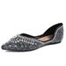 Women’s Shoes New Rhinestone Single Shoes Pointed Toe Shallow Mouth Flat Bottom Toe Shoes Soft Bottom Versatile Scoop Shoes Full Of Diamond Shoes_vogvips.com