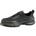 Black Men's Summer New Genuine Leather Breathable Sports Soft Bottom Casual Running Ultra-Light Mesh Shoes_vogvips.com