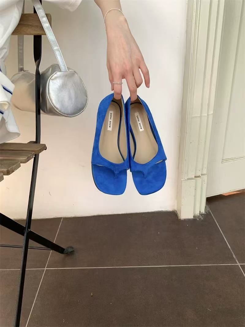 Design Sense Niche Hidden Toe Post 2025 Summer New Vacation Travel Closed Heel Roman Sandals For Women_vogvips.com