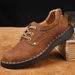 Outdoor Casual Shoes For Men, Autumn And Winter, Retro Fashion, Low-Top Men's Work Shoes, Thick-Soled, Non-Slip Men's Le_vogvips.com
