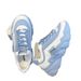 Korean Thick-Soled Dad 2025 New Color-Block Round-Toe Lace-Up Sneakers College Style Versatile Platform Casual Shoes_vogvips.com
